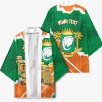Cote d'Ivoire Independence Day Personalized Kimono 1960 Proud Coat Of Arms Grunge Style