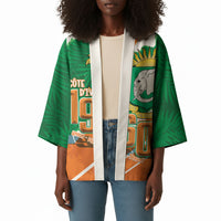 Cote d'Ivoire Independence Day Personalized Kimono 1960 Proud Coat Of Arms Grunge Style