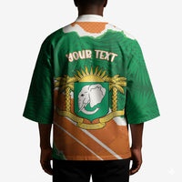 Cote d'Ivoire Independence Day Personalized Kimono 1960 Proud Coat Of Arms Grunge Style