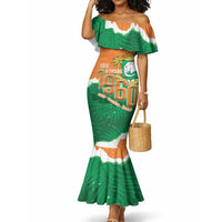 Cote d'Ivoire Independence Day Personalized Mermaid Dress 1960 Proud Coat Of Arms Grunge Style