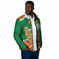 Cote d'Ivoire Independence Day Personalized Padded Jacket 1960 Proud Coat Of Arms Grunge Style