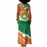 Cote d'Ivoire Independence Day Personalized Tank Maxi Dress 1960 Proud Coat Of Arms Grunge Style