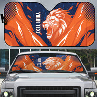 Custom Netherlands 2026 Football Auto Sun Shade Go Oranje Majestic Lion