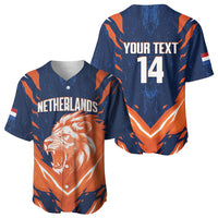 Custom Netherlands 2026 Football Baseball Jersey Go Oranje Majestic Lion