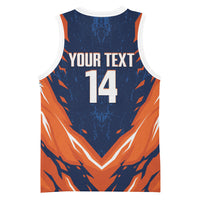 Custom Netherlands 2026 Football Basketball Jersey Go Oranje Majestic Lion