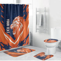 Custom Netherlands 2026 Football Bathroom Set Go Oranje Majestic Lion