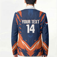 Custom Netherlands 2026 Football Blazer Go Oranje Majestic Lion