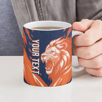 Custom Netherlands 2026 Football Ceramic Mug Go Oranje Majestic Lion