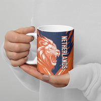Custom Netherlands 2026 Football Ceramic Mug Go Oranje Majestic Lion