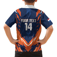 Custom Netherlands 2026 Football Kid Hawaiian Shirt Go Oranje Majestic Lion