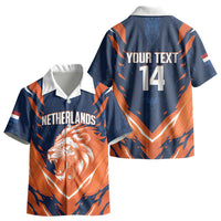 Custom Netherlands 2026 Football Kid Hawaiian Shirt Go Oranje Majestic Lion LT14