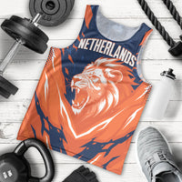 Custom Netherlands 2026 Football Men Tank Top Go Oranje Majestic Lion
