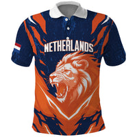 Custom Netherlands 2026 Football Polo Shirt Go Oranje Majestic Lion