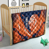 Custom Netherlands 2026 Football Quilt Go Oranje Majestic Lion