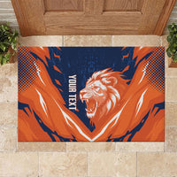 Custom Netherlands 2026 Football Rubber Doormat Go Oranje Majestic Lion