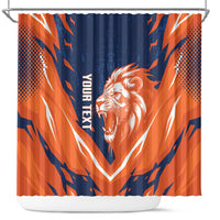 Custom Netherlands 2026 Football Shower Curtain Go Oranje Majestic Lion