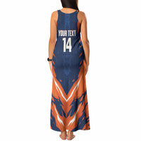 Custom Netherlands 2026 Football Tank Maxi Dress Go Oranje Majestic Lion