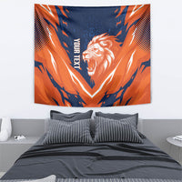 Custom Netherlands 2026 Football Tapestry Go Oranje Majestic Lion