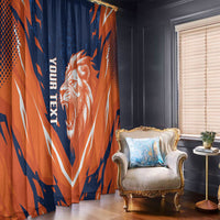 Custom Netherlands 2026 Football Window Curtain Go Oranje Majestic Lion