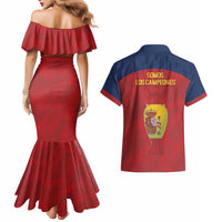 Spain Football Couples Matching Mermaid Dress and Hawaiian Shirt 4th We Are The Champions - Wonder Print Shop