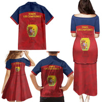 Spain Football Family Matching Puletasi and Hawaiian Shirt 4th We Are The Champions - Wonder Print Shop