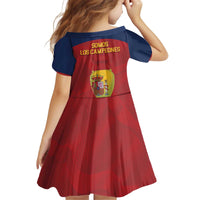 Spain Football Kid Short Sleeve Dress 4th We Are The Champions - Wonder Print Shop