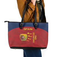 Spain Football Leather Tote Bag 4th We Are The Champions - Wonder Print Shop