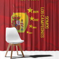 Spain Football Window Curtain 4th We Are The Champions - Wonder Print Shop