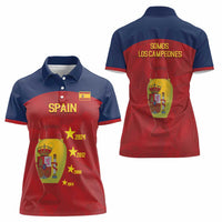 Spain Football Women Polo Shirt 4th We Are The Champions - Wonder Print Shop