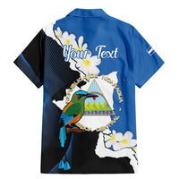 Personalized Nicaragua Independence Day Family Matching Mermaid Dress and Hawaiian Shirt Nicaraguan Guardabarranco Mix Sacuanjoche Flowers - Wonder Print Shop