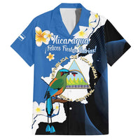 Personalized Nicaragua Independence Day Family Matching Off Shoulder Maxi Dress and Hawaiian Shirt Nicaraguan Guardabarranco Mix Sacuanjoche Flowers - Wonder Print Shop