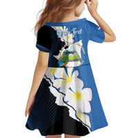 Personalized Nicaragua Independence Day Family Matching Off Shoulder Short Dress and Hawaiian Shirt Nicaraguan Guardabarranco Mix Sacuanjoche Flowers - Wonder Print Shop