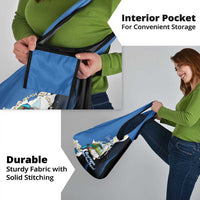 Personalized Nicaragua Independence Day Grocery Bag Nicaraguan Guardabarranco Mix Sacuanjoche Flowers