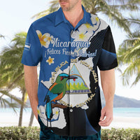 Personalized Nicaragua Independence Day Hawaiian Shirt Nicaraguan Guardabarranco Mix Sacuanjoche Flowers - Wonder Print Shop