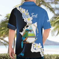 Personalized Nicaragua Independence Day Hawaiian Shirt Nicaraguan Guardabarranco Mix Sacuanjoche Flowers - Wonder Print Shop