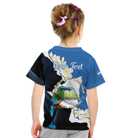 Personalized Nicaragua Independence Day Kid T Shirt Nicaraguan Guardabarranco Mix Sacuanjoche Flowers - Wonder Print Shop