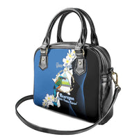 Personalized Nicaragua Independence Day Shoulder Handbag Nicaraguan Guardabarranco Mix Sacuanjoche Flowers