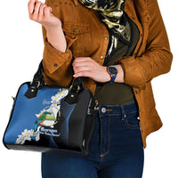 Personalized Nicaragua Independence Day Shoulder Handbag Nicaraguan Guardabarranco Mix Sacuanjoche Flowers