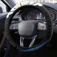 Nicaragua Independence Day Steering Wheel Cover Nicaraguan Guardabarranco Mix Sacuanjoche Flowers - Wonder Print Shop