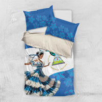 Felices Fiestas Patrias Nicaragua Bedding Set Bailes Nicaraguan Girl - Wonder Print Shop