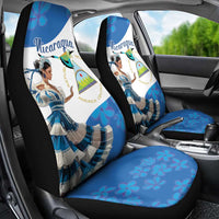 Felices Fiestas Patrias Nicaragua Car Seat Cover Bailes Nicaraguan Girl - Wonder Print Shop