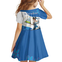 Felices Fiestas Patrias Nicaragua Family Matching Long Sleeve Bodycon Dress and Hawaiian Shirt Bailes Nicaraguan Girl - Wonder Print Shop