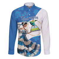 Felices Fiestas Patrias Nicaragua Family Matching Long Sleeve Bodycon Dress and Hawaiian Shirt Bailes Nicaraguan Girl - Wonder Print Shop