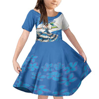 Felices Fiestas Patrias Nicaragua Family Matching Mermaid Dress and Hawaiian Shirt Bailes Nicaraguan Girl - Wonder Print Shop