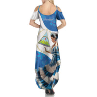 Felices Fiestas Patrias Nicaragua Family Matching Summer Maxi Dress and Hawaiian Shirt Bailes Nicaraguan Girl - Wonder Print Shop