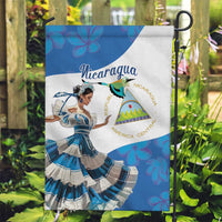 Felices Fiestas Patrias Nicaragua Garden Flag Bailes Nicaraguan Girl - Wonder Print Shop