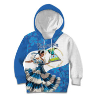 Felices Fiestas Patrias Nicaragua Kid Hoodie Bailes Nicaraguan Girl - Wonder Print Shop