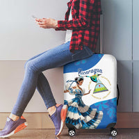 Felices Fiestas Patrias Nicaragua Luggage Cover Bailes Nicaraguan Girl - Wonder Print Shop