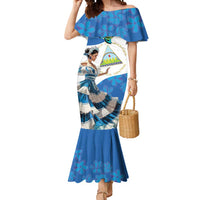 Felices Fiestas Patrias Nicaragua Mermaid Dress Bailes Nicaraguan Girl - Wonder Print Shop