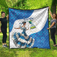 Felices Fiestas Patrias Nicaragua Quilt Bailes Nicaraguan Girl - Wonder Print Shop